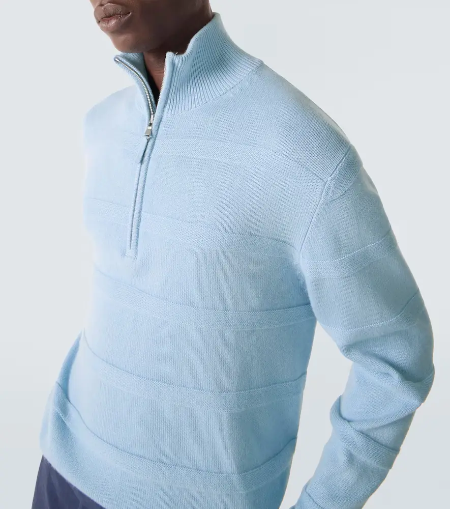Allude Cotton and cashmere turtleneck sweater | Thumbnail 2