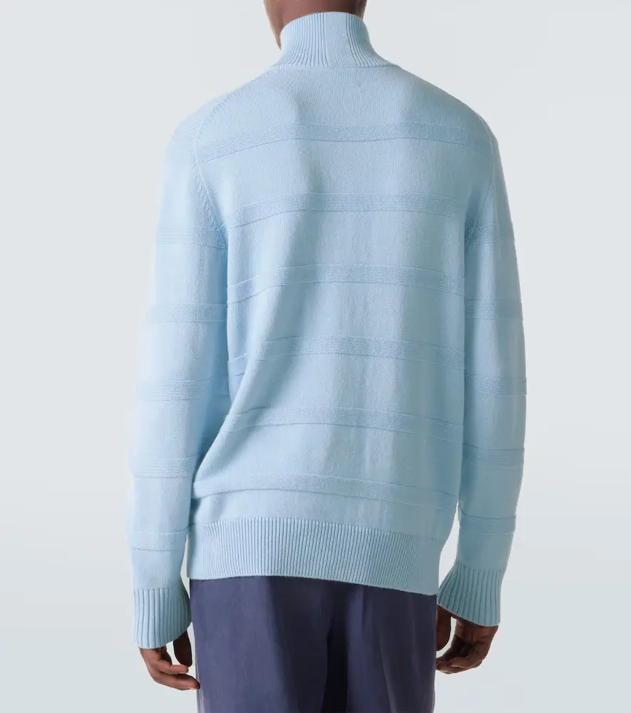 Allude Cotton and cashmere turtleneck sweater | Thumbnail 4