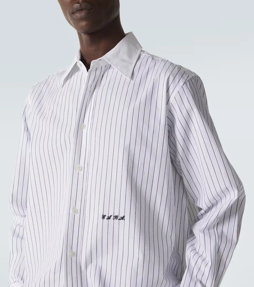 BODE Pinstripe cotton poplin shirt | Thumbnail 2