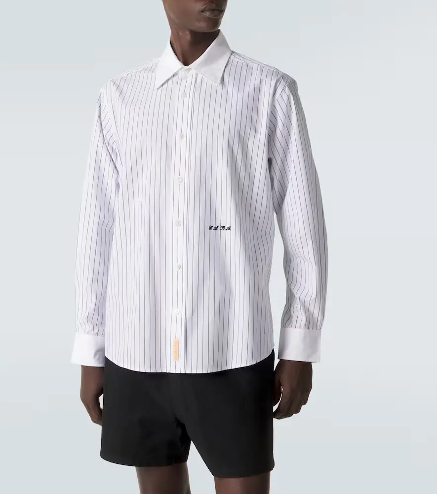 BODE Pinstripe cotton poplin shirt | Thumbnail 6