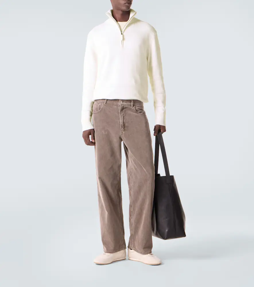 Allude Cotton and cashmere turtleneck sweater | Thumbnail 4