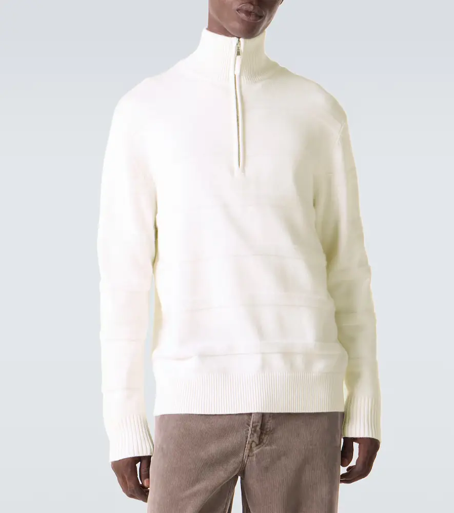 Allude Cotton and cashmere turtleneck sweater | Thumbnail 6