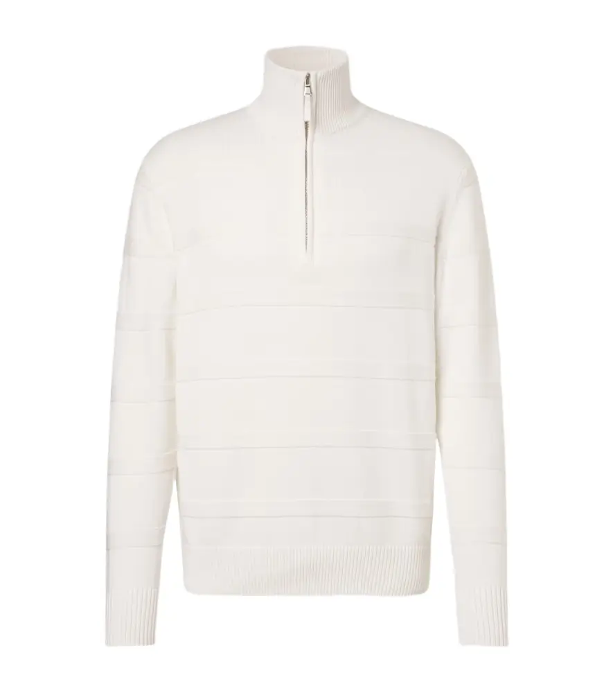 Allude Cotton and cashmere turtleneck sweater