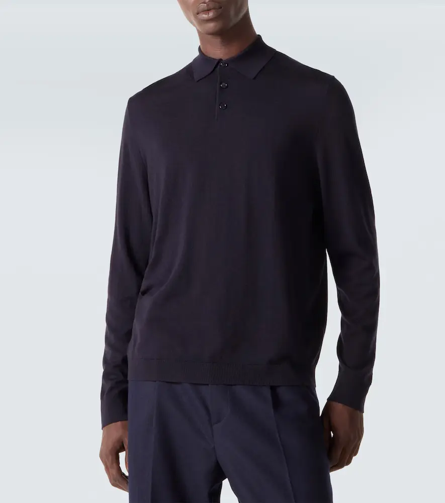 Allude Virgin wool polo sweater | Thumbnail 3