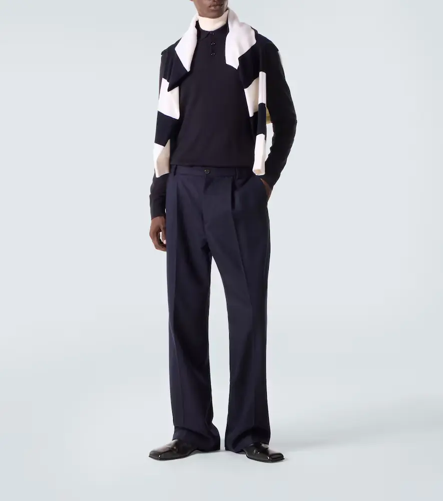 Allude Virgin wool polo sweater | Thumbnail 4
