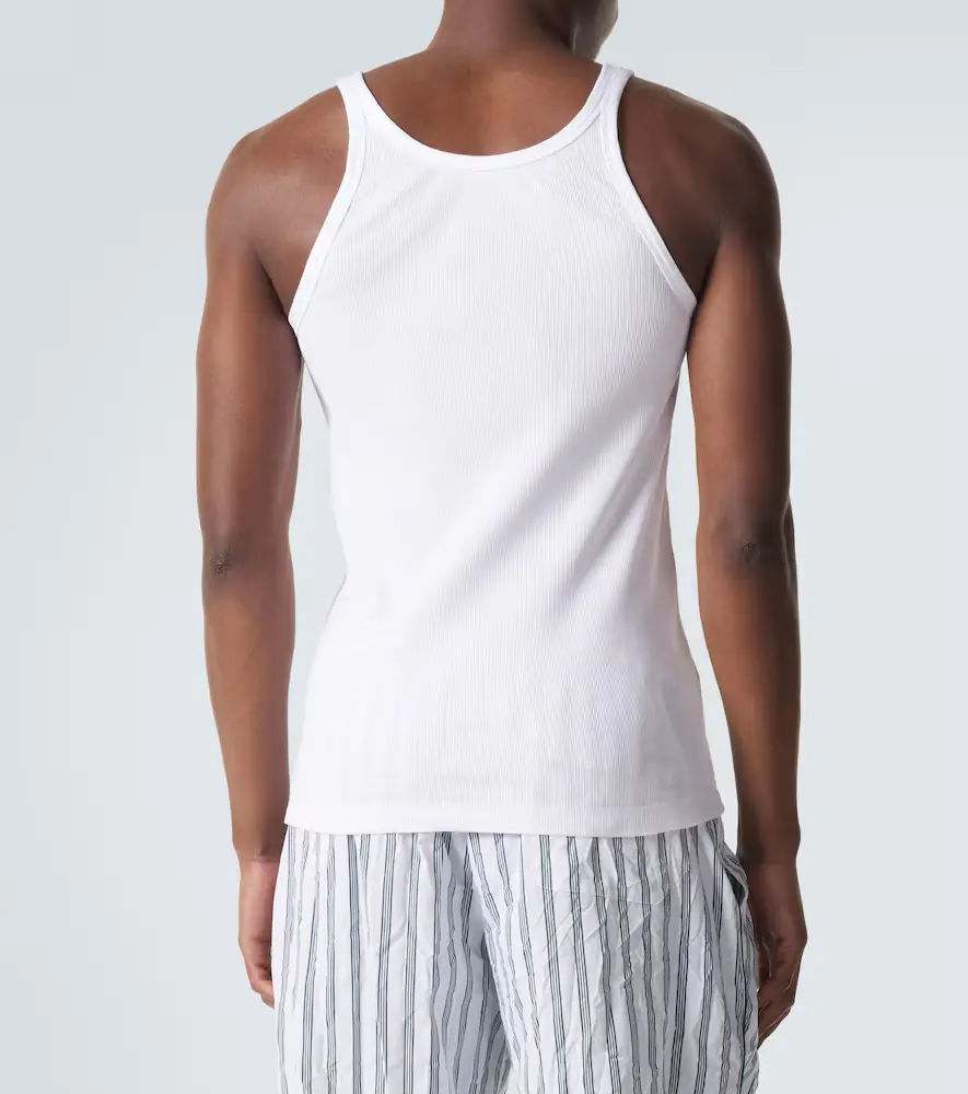 Dolce & Gabbana Ribbed-knit cotton tank top | Thumbnail 3