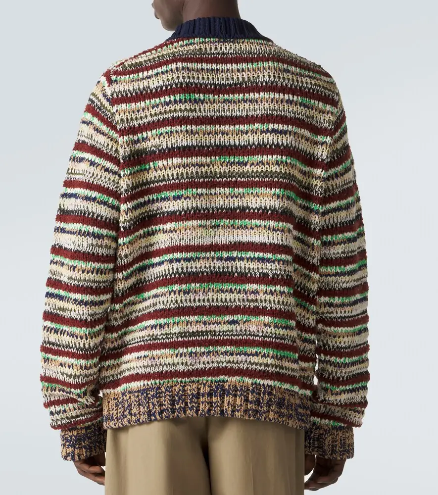 Sacai Striped cotton-blend polo sweater | Thumbnail 5 Sacai Striped cotton-blend polo sweater | Thumbnail 5