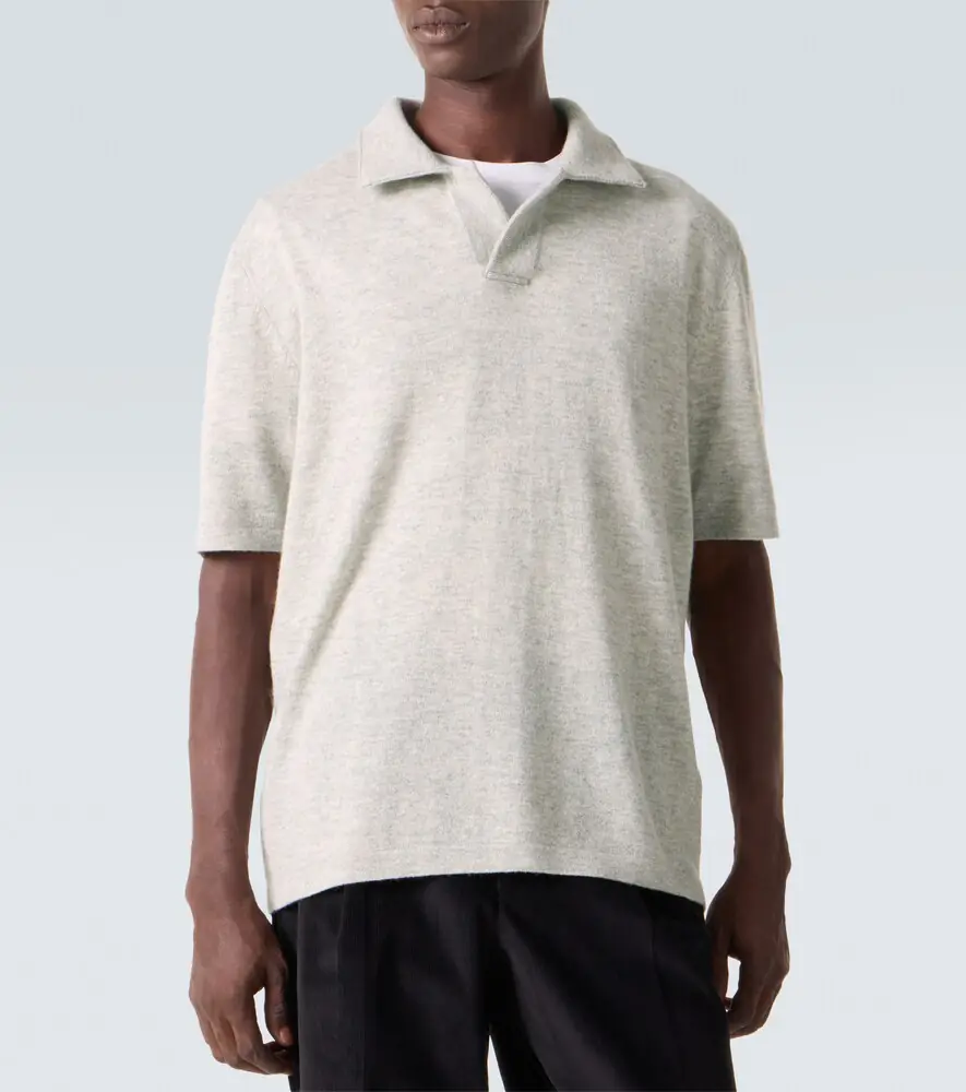 Allude Wool and cashmere polo sweater | Thumbnail 4 Allude Wool and cashmere polo sweater | Thumbnail 4