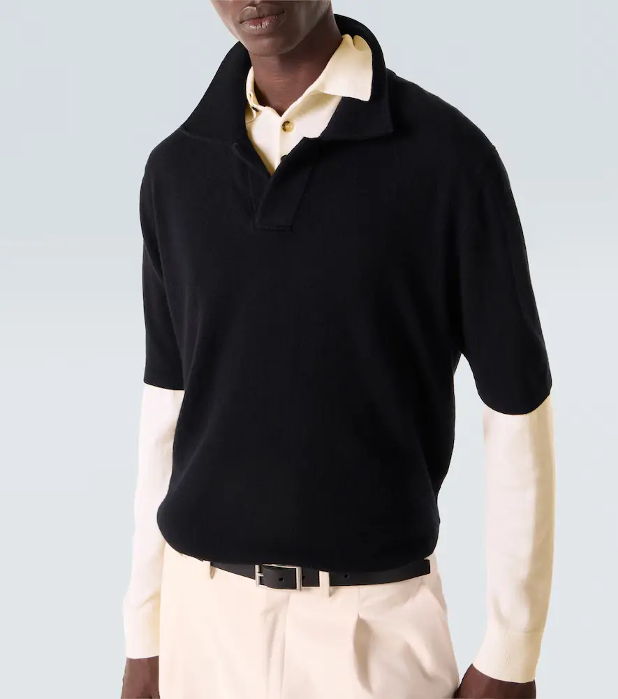 Allude Wool and cashmere polo sweater | Thumbnail 3