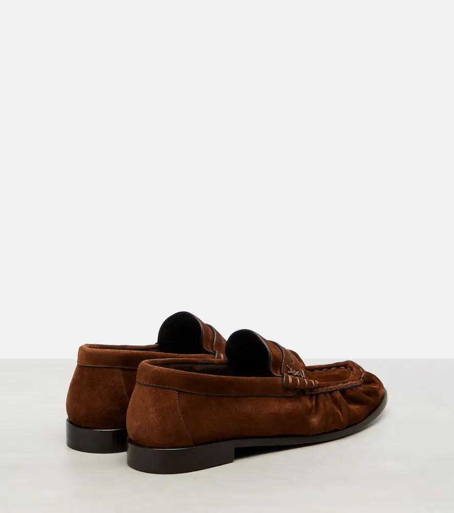 Saint Laurent Le Loafer suede penny loafers | Thumbnail 4