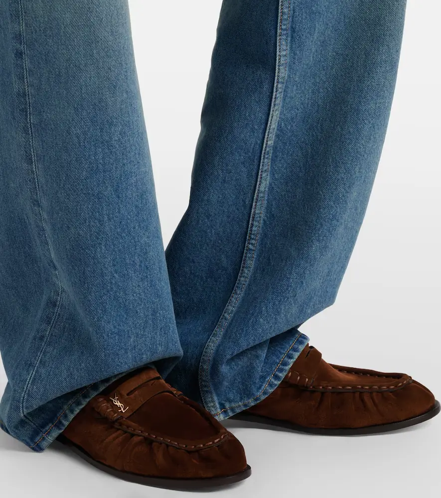 Saint Laurent Le Loafer suede penny loafers | Thumbnail 5