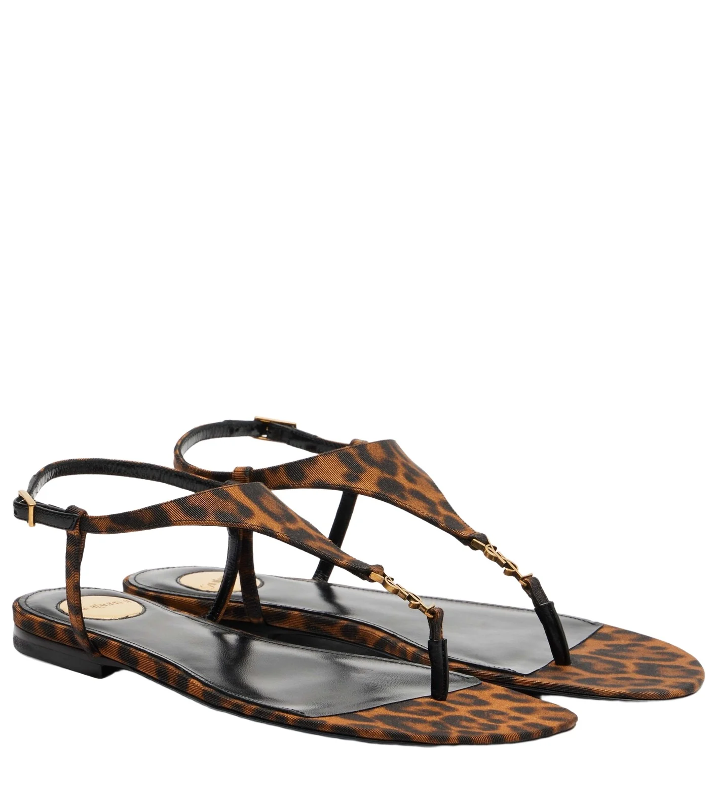 Cassandra leopard-print grosgrain sandals Cassandra leopard-print grosgrain sandals