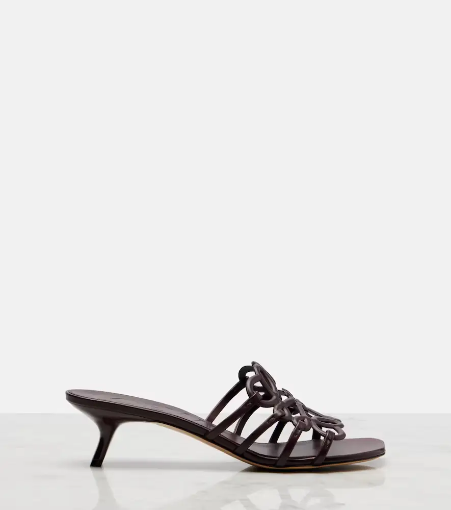 Loewe Petal Anagram 45 leather mules | Thumbnail 2