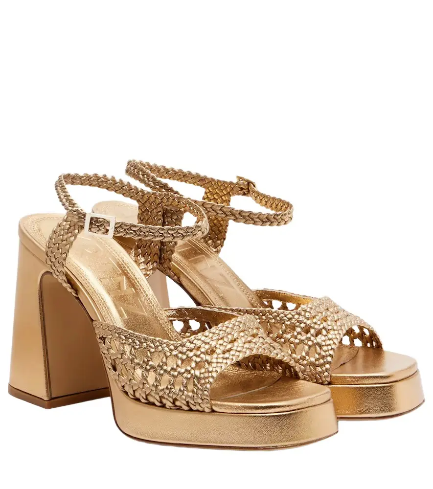 Souliers Martinez Cheyenne metallic leather sandals | Image 1 Souliers Martinez Cheyenne metallic leather sandals | Image 1