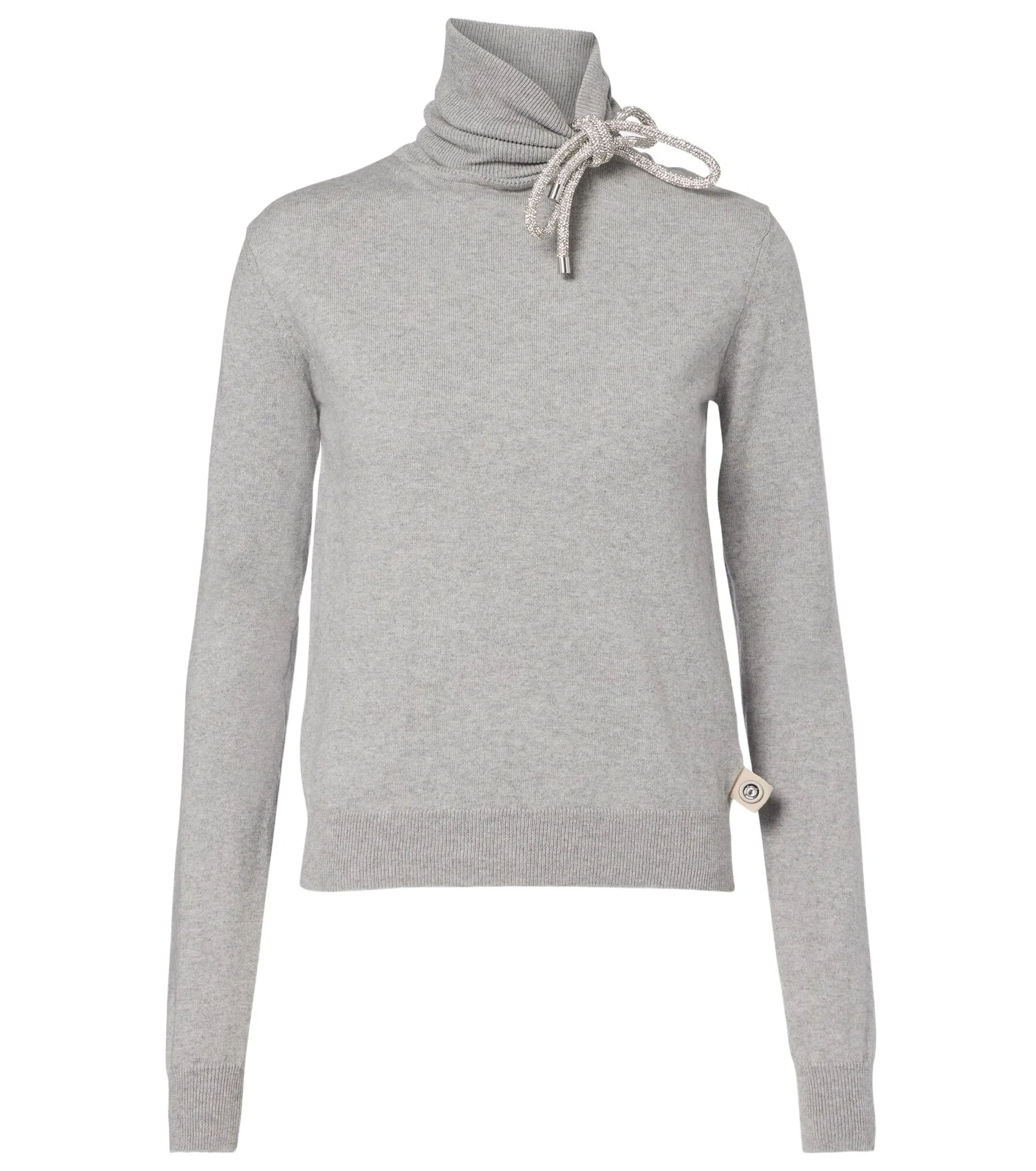 Embellished cotton and cashmere turtleneck sweater Embellished cotton and cashmere turtleneck sweater