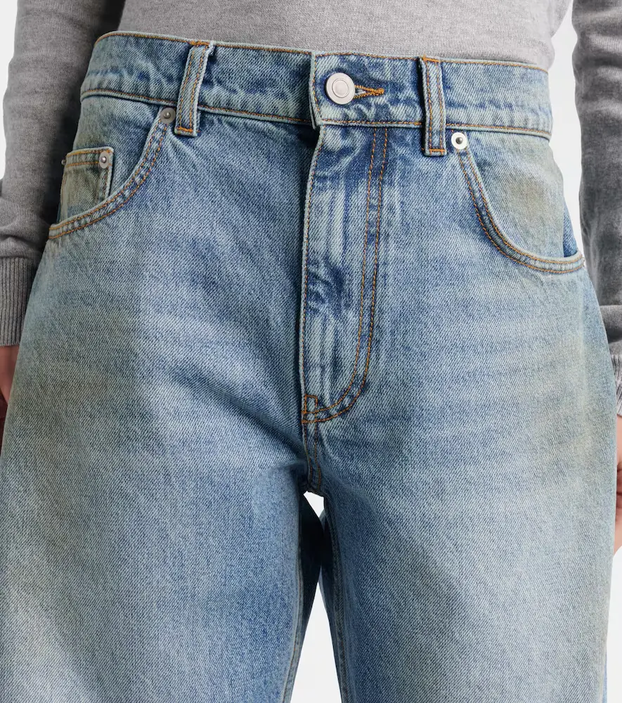 Area Distressed embellished denim shorts | Thumbnail 5 Area Distressed embellished denim shorts | Thumbnail 5