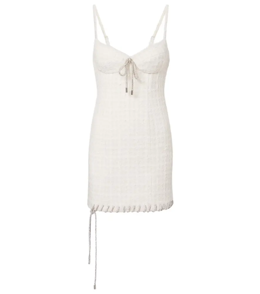 Area Embellished tweed minidress | Image 1 Area Embellished tweed minidress | Image 1