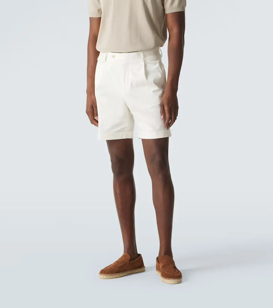 Lardini Pleated cotton-blend Bermuda shorts | Thumbnail 4 Lardini Pleated cotton-blend Bermuda shorts | Thumbnail 4