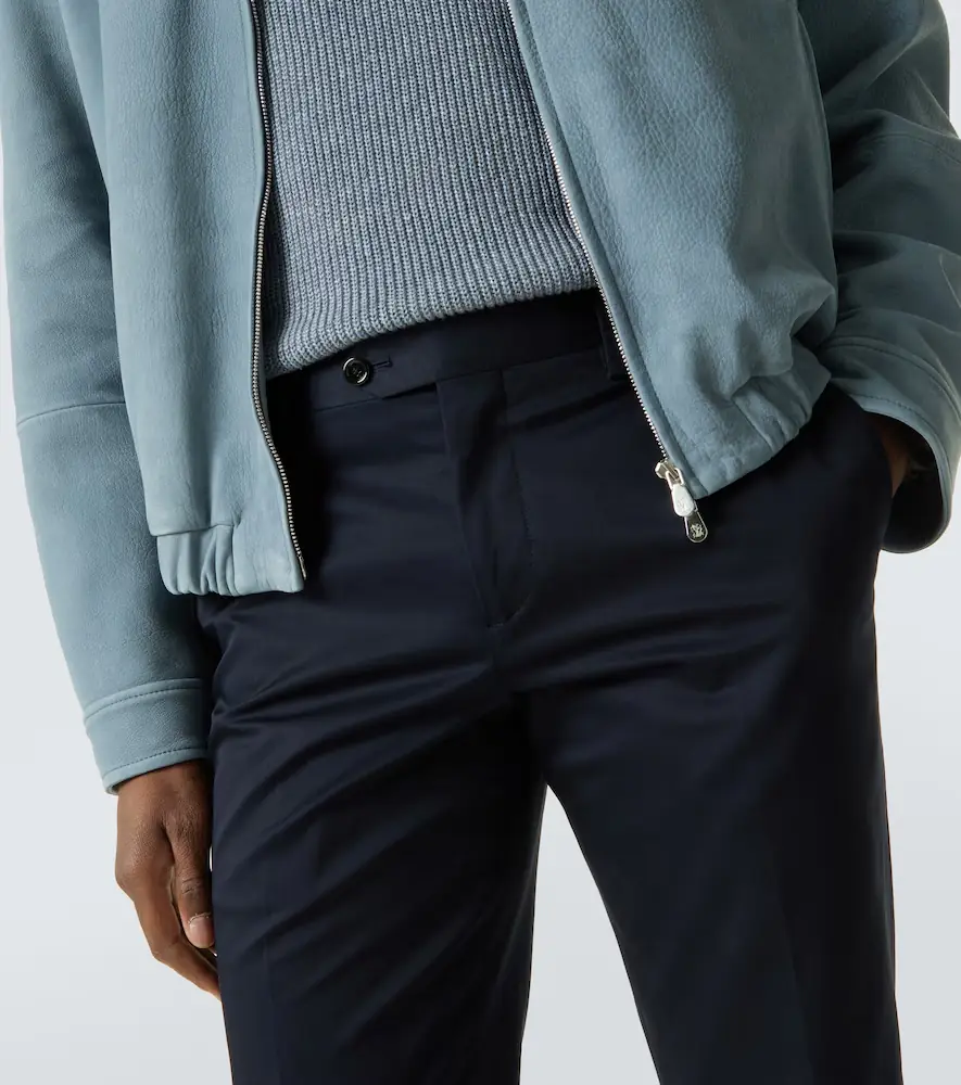 Lardini Mid-rise cotton slim pants | Thumbnail 5 Lardini Mid-rise cotton slim pants | Thumbnail 5