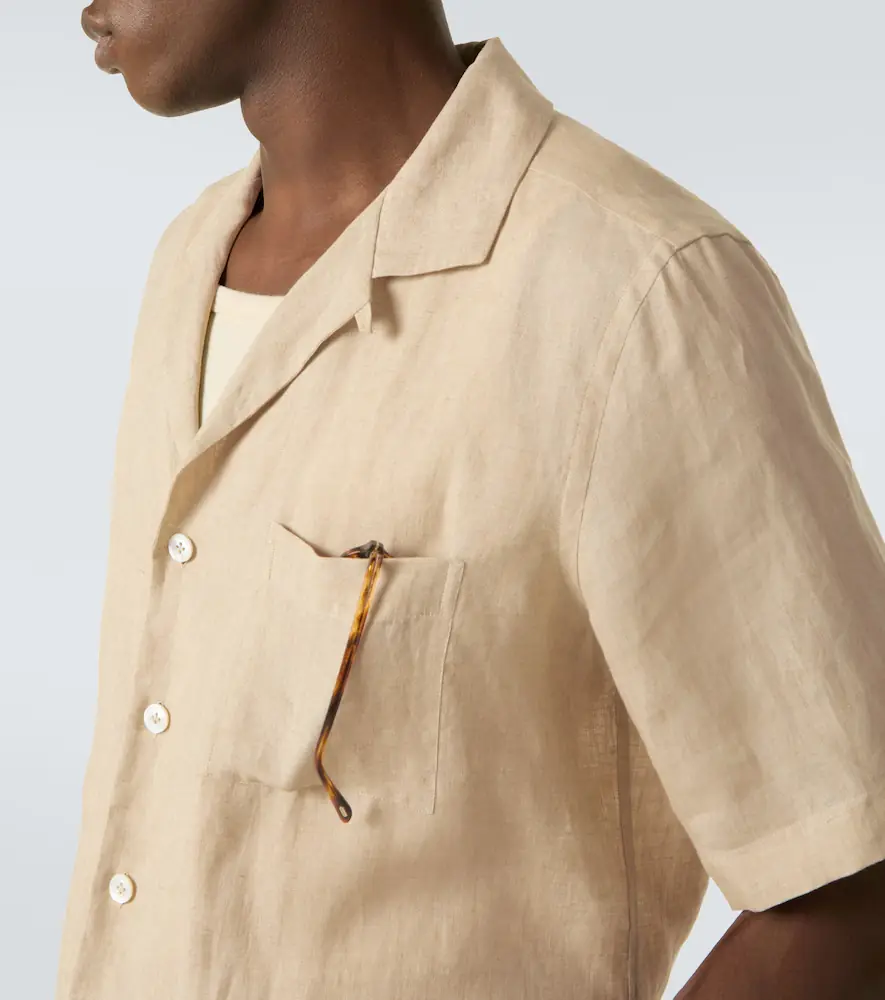 Lardini Linen bowling shirt | Thumbnail 2