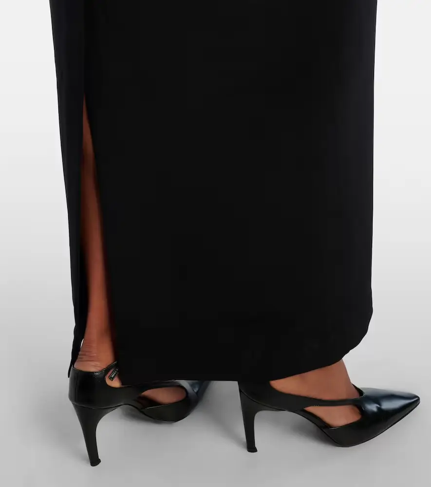TOTEME Petal silk-trimmed maxi dress | Thumbnail 6