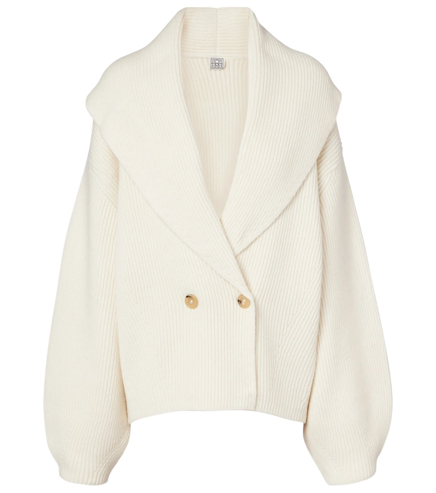 Ribbed-knit wool-blend cardigan Ribbed-knit wool-blend cardigan