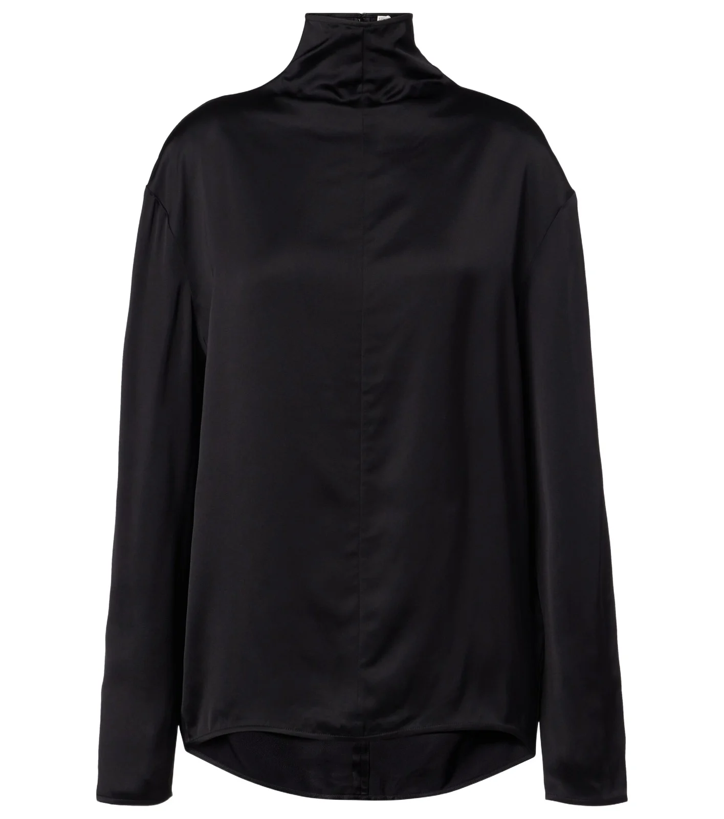 Turtleneck satin top