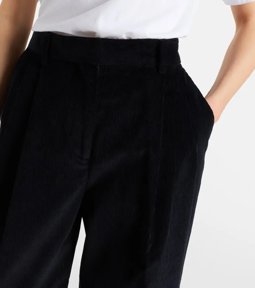 Toteme Deep Pleat cotton corduroy wide-leg pants | Thumbnail 3
