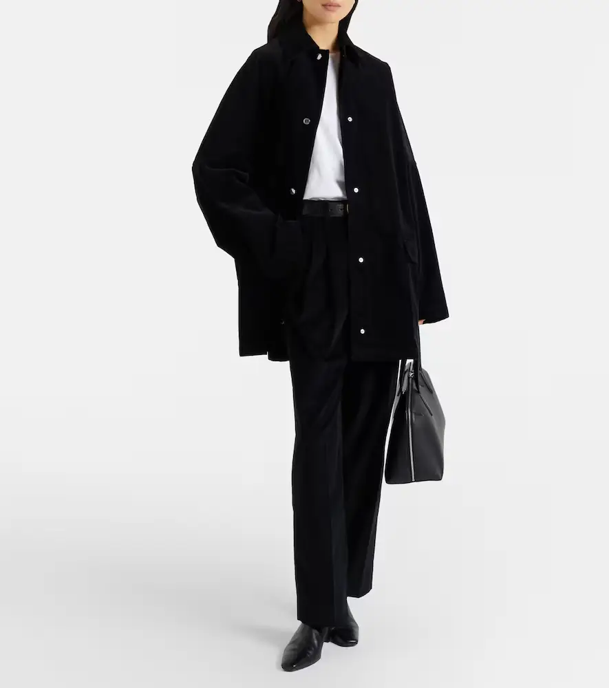Toteme Deep Pleat cotton corduroy wide-leg pants | Thumbnail 4