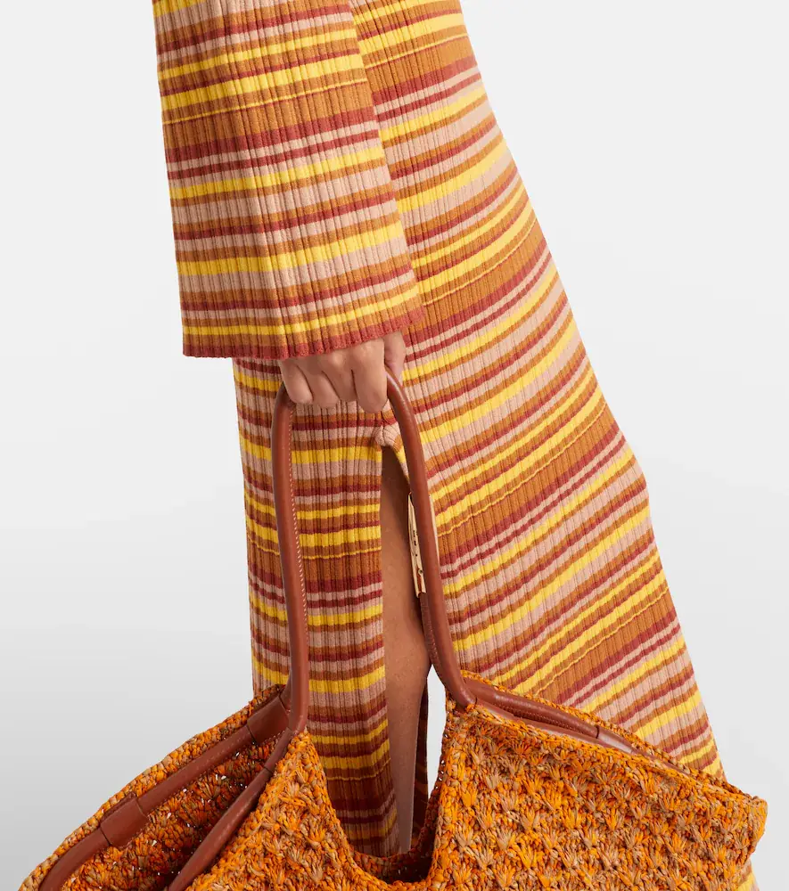Bananhot Rey cutout ribbed-knit striped maxi dress | Thumbnail 4