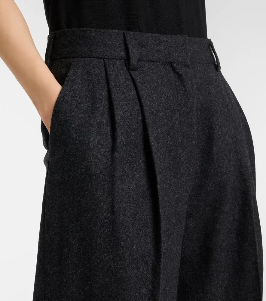 TOTEME Wool-blend flannel straight pants | Thumbnail 5 TOTEME Wool-blend flannel straight pants | Thumbnail 5