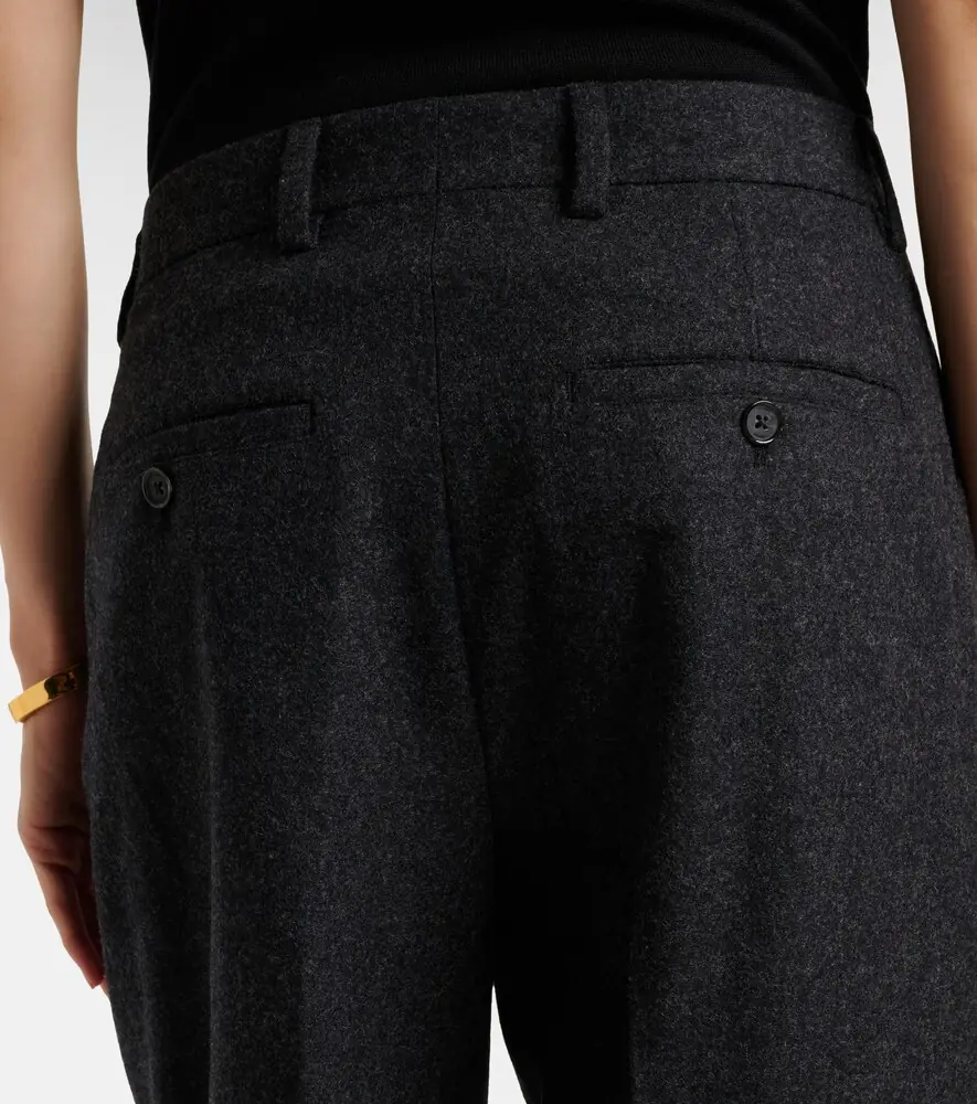 TOTEME Wool-blend flannel straight pants | Thumbnail 6 TOTEME Wool-blend flannel straight pants | Thumbnail 6