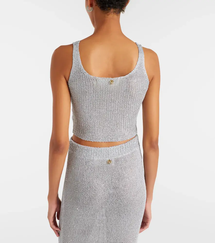 Bananhot Aretha sequined crop top | Thumbnail 3