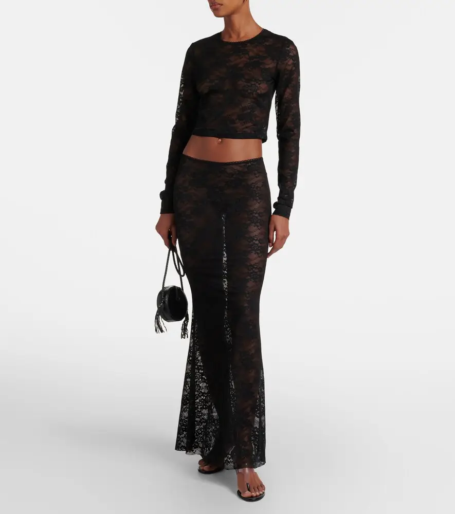 Bananhot Rona lace midi skirt | Thumbnail 4