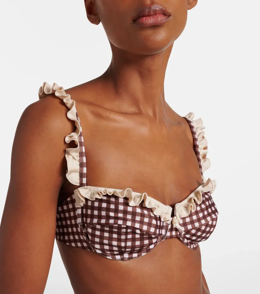 Bananhot Angela gingham bikini top | Thumbnail 2