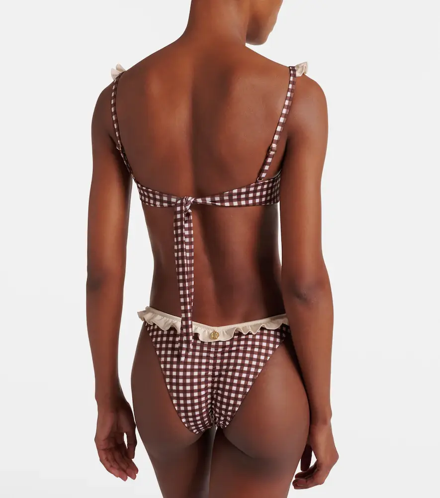 Bananhot Angela gingham bikini top | Thumbnail 4