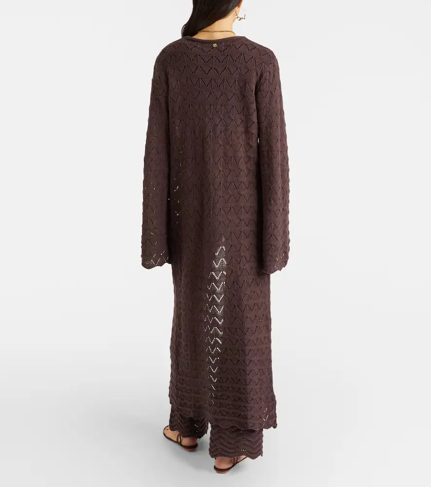 Bananhot Boha pointelle cotton-blend beach cover-up | Thumbnail 4
