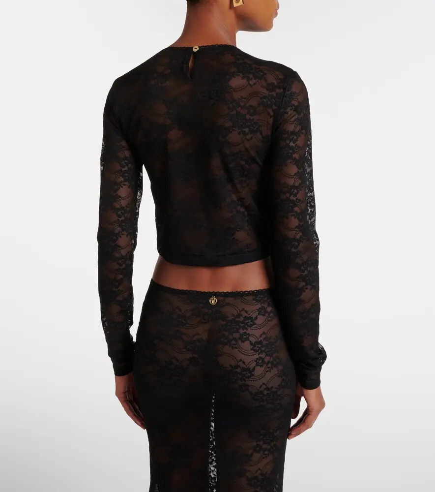 Bananhot Rona cropped lace top | Thumbnail 3