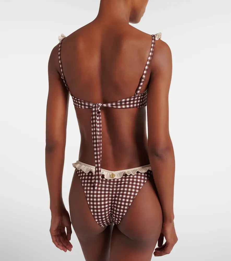 Bananhot Angela gingham bikini bottoms | Thumbnail 5