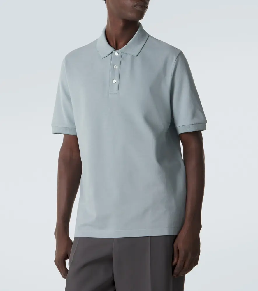 Canali Cotton piqué polo shirt | Thumbnail 4