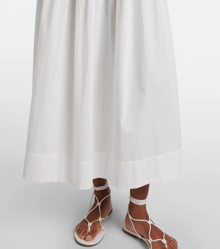 DÔEN Marianne ruffled cotton poplin midi dress | Thumbnail 2