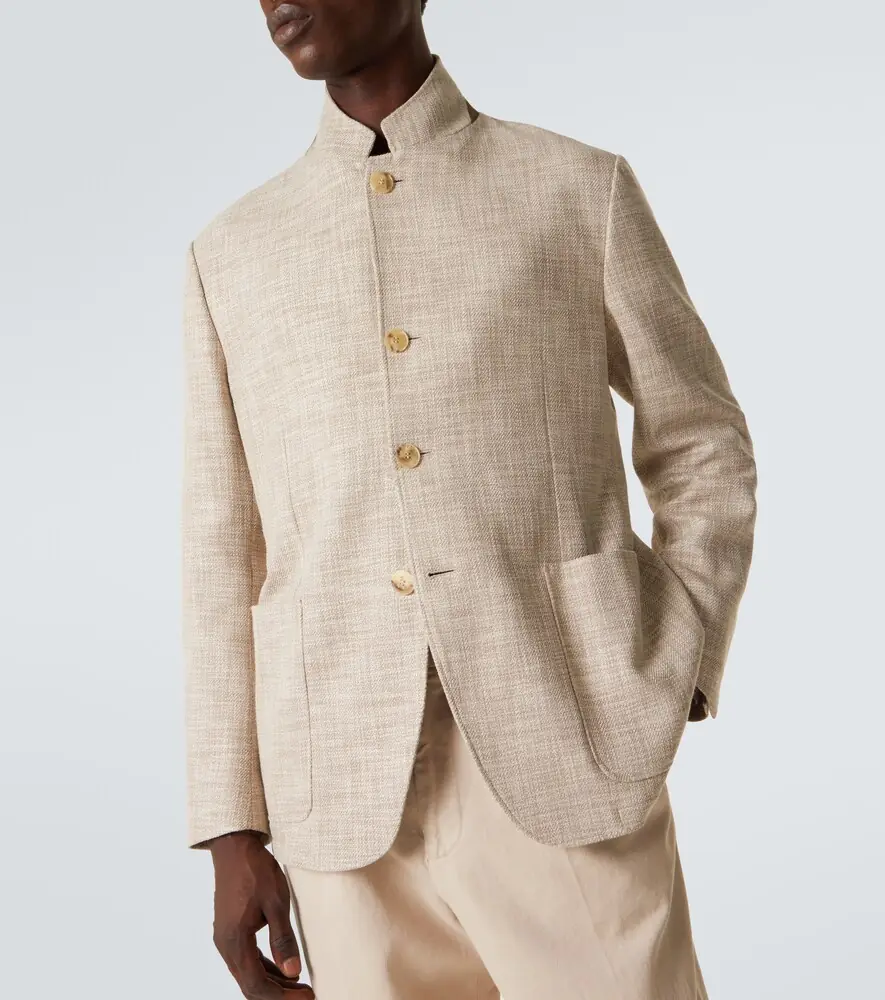 Canali Cotton, wool, and silk blazer | Thumbnail 3 Canali Cotton, wool, and silk blazer | Thumbnail 3