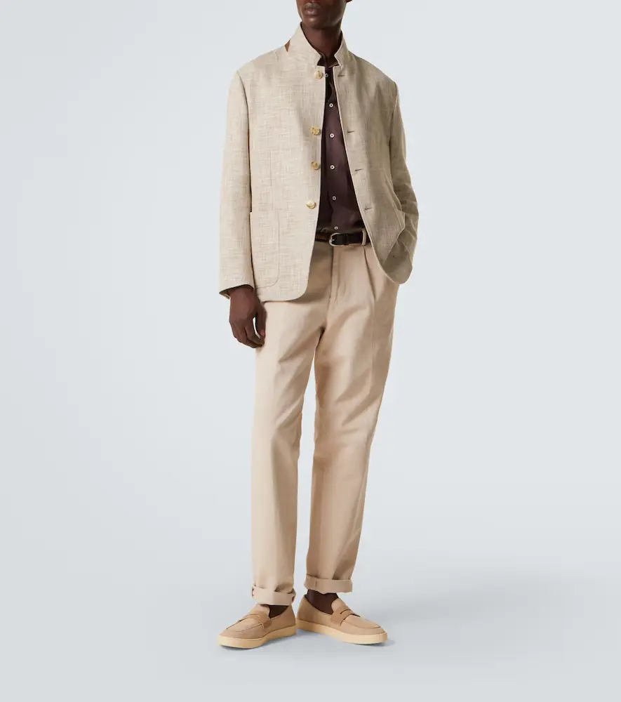 Canali Cotton, wool, and silk blazer | Thumbnail 5 Canali Cotton, wool, and silk blazer | Thumbnail 5