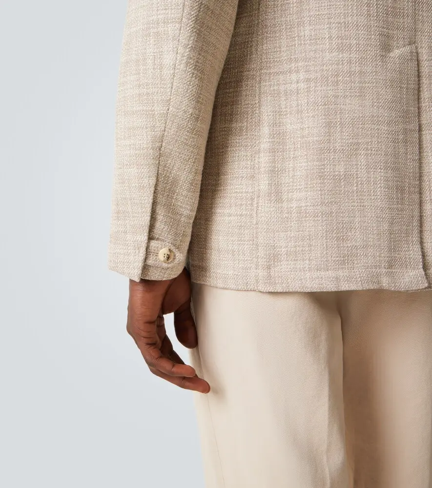 Canali Cotton, wool, and silk blazer | Thumbnail 6 Canali Cotton, wool, and silk blazer | Thumbnail 6