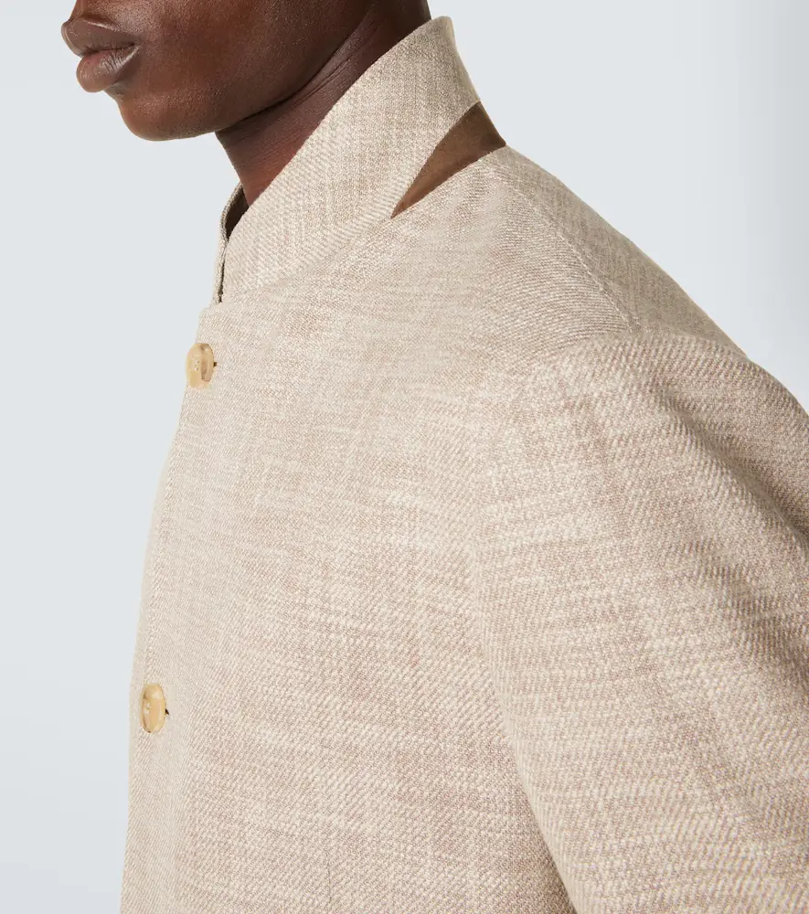 Canali Cotton, wool, and silk blazer | Thumbnail 7 Canali Cotton, wool, and silk blazer | Thumbnail 7