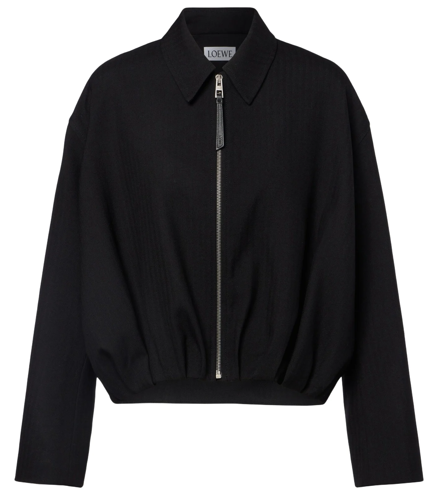 Wool blouson jacket