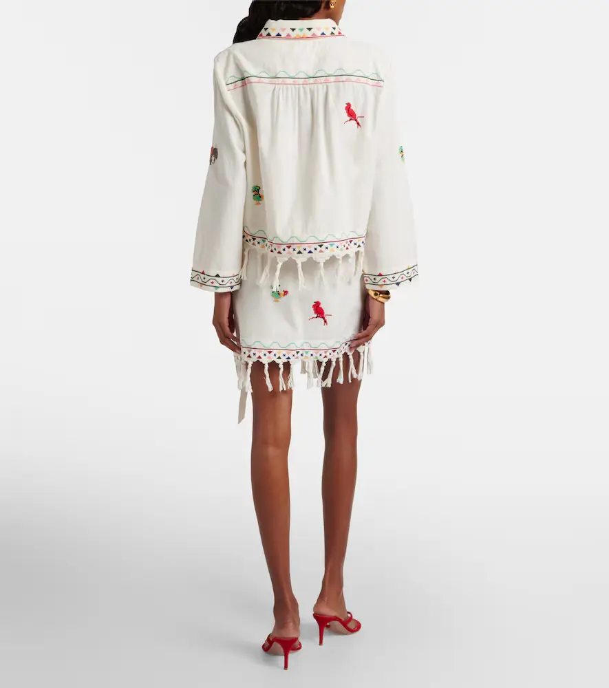 Rixo Baela embroidered cotton miniskirt | Thumbnail 2 Rixo Baela embroidered cotton miniskirt | Thumbnail 2