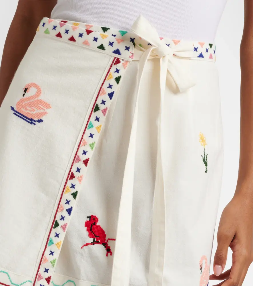 Rixo Baela embroidered cotton miniskirt | Thumbnail 4 Rixo Baela embroidered cotton miniskirt | Thumbnail 4