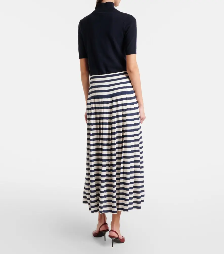 Rixo Lea striped midi skirt | Thumbnail 2