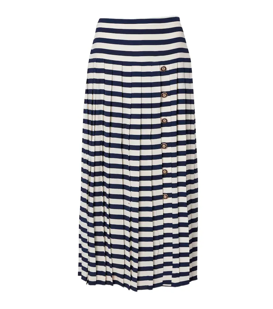 Rixo Lea striped midi skirt | Image 1 Rixo Lea striped midi skirt | Image 1